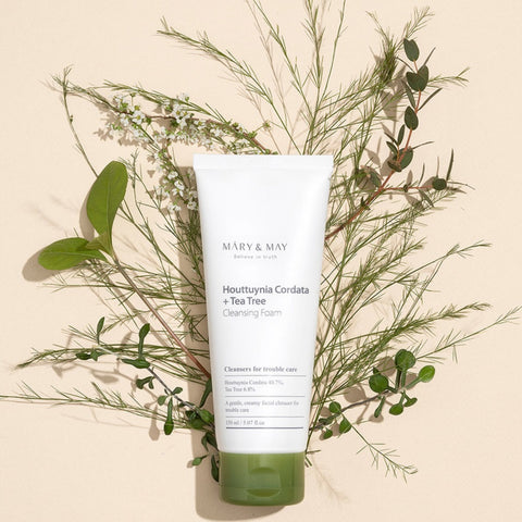 [Mary&May] Houttuynia Cordata + Tea Tree Cleansing Foam