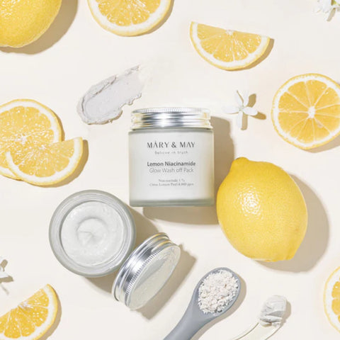 [Mary&May] Lemon Niacinamide Glow Wash Off Pack