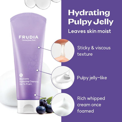 [Frudia] Blueberry Hydrating Cleansing Gel To Foam