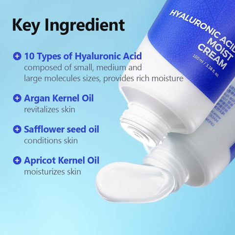 Isntree Hyaluronic Acid Moist Cream ainesosat info