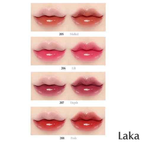 Laka Bonding Glow Lipstick sävyt 205-208