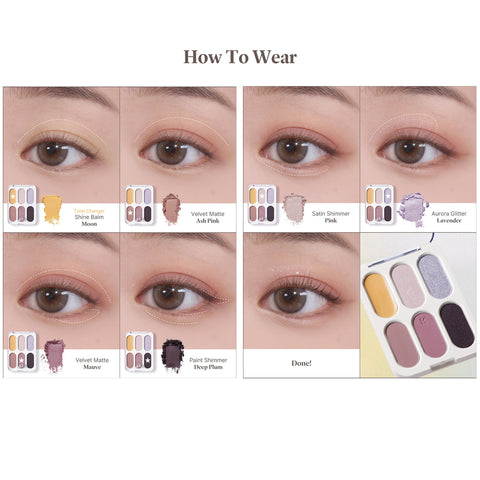 Laka Forever 6 Eye Palette 02 Attention tutorial