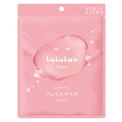 [LuLuLun] Pure Sheet Mask EVERYS Pink (7pcs)