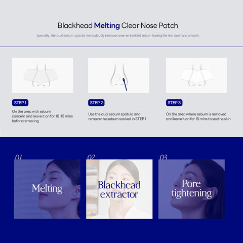 [Mediheal] Blackhead Melting Clear Nose Patch (4pcs)