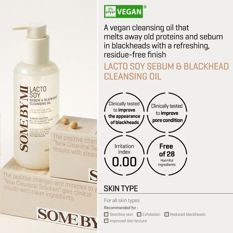 [Some By Mi] Lacto Soy Sebum & Blackhead Cleansing Oil