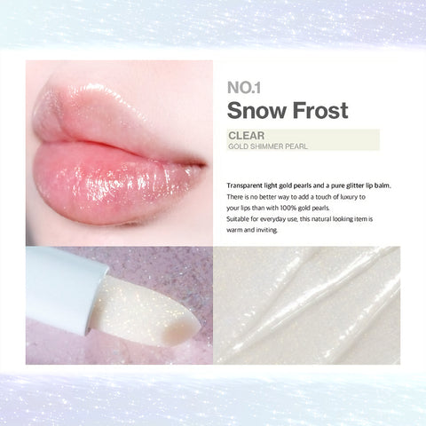 Unleashia Glacier Vegan Lip Balm sävy 1 Snow Frost