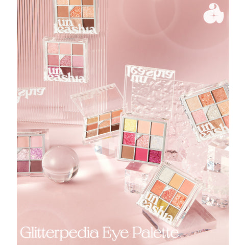 Unleashia Glitterpedia Eye Palette tuotekuva kaikki sävyt