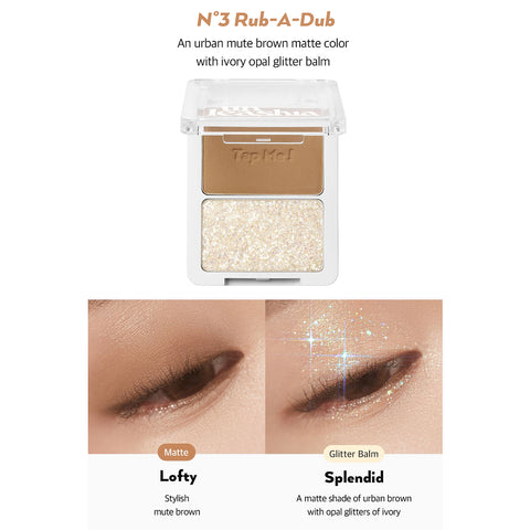 Unleashia Tap Me Palette Duo paletti No.3 Rub A Dub